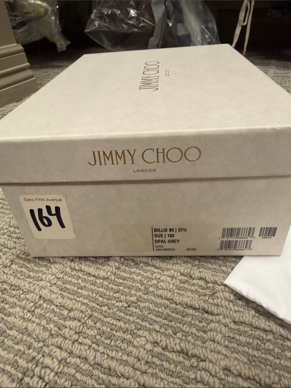 Jimmy Choo Taupe Suede Pumps - Picture 2 of 6